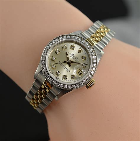 diamond bezel rolex womens|Rolex datejust 26mm diamond bezel.